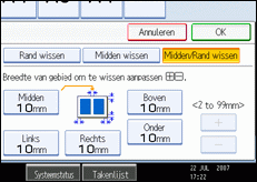 Schermillustratie bedieningspaneel