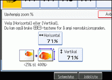 Illustrasjon av skjermen på brukerpanelet.
