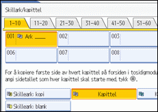 Illustrasjon av skjermen på brukerpanelet.