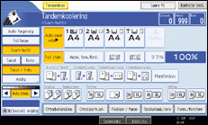 Illustrasjon av skjermen på brukerpanelet.