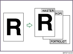 Illustration af Forudindstillet stempel