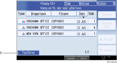De nummererede illustrationer p&aring; sk&aelig;rmpanelet kalder en illustration frem