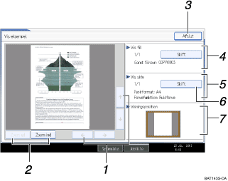 De nummererede illustrationer p&aring; sk&aelig;rmpanelet kalder en illustration frem