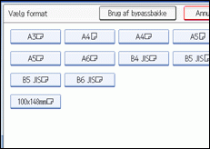 Illustration af betjeningspanelets sk&aelig;rm