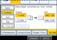 Illustration af betjeningspanelets sk&aelig;rm