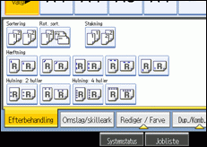 Illustration af betjeningspanelets sk&aelig;rm