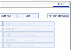 Illustration af betjeningspanelets sk&aelig;rm