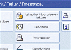 Illustration af betjeningspanelets sk&aelig;rm
