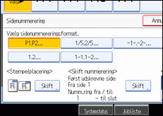 Illustration af betjeningspanelets sk&aelig;rm