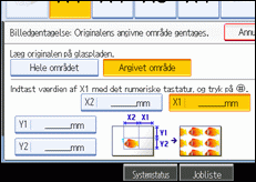 Illustration af betjeningspanelets sk&aelig;rm