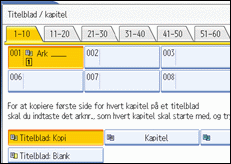 Illustration af betjeningspanelets sk&aelig;rm