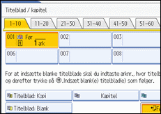 Illustration af betjeningspanelets sk&aelig;rm