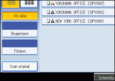 Illustration af betjeningspanelets sk&aelig;rm