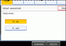 Illustration af betjeningspanelets sk&aelig;rm