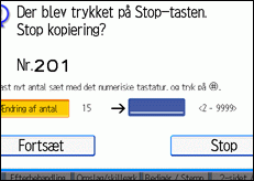 Illustration af betjeningspanelets sk&aelig;rm
