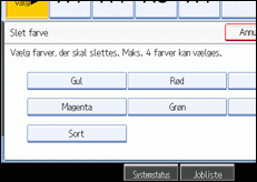 Illustration af betjeningspanelets sk&aelig;rm