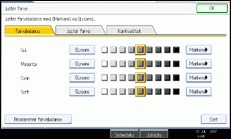 Illustration af betjeningspanelets sk&aelig;rm