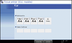 Illustration af betjeningspanelets sk&aelig;rm