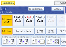 Illustration af betjeningspanelets sk&aelig;rm