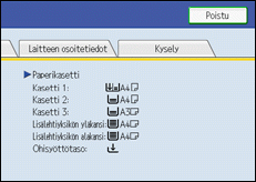 Käyttöpaneelin näyttö