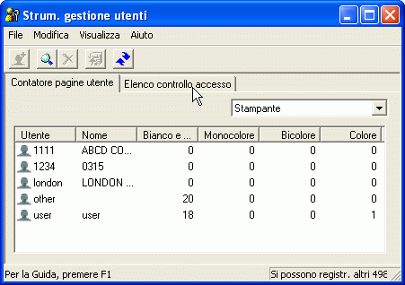 Immagine schermata applicazione