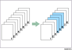 Illustrazione di stampa su foglio designato