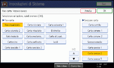 Illustrazione schermata pannello di conrollo
