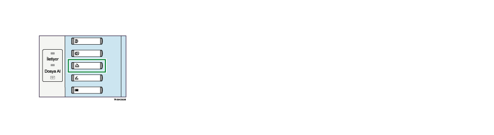 Yazıcı tuşu gösterimi