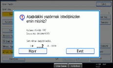 İşlem paneli ekranı gösterimi