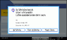 İşlem paneli ekranı gösterimi