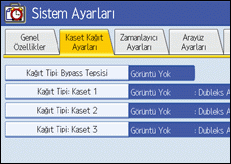 İşlem paneli ekranı gösterimi