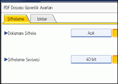 İşlem paneli ekran resmi