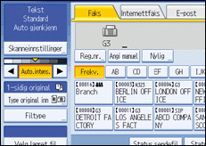 Illustrasjon over kontrollpanelet