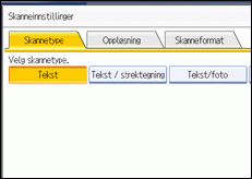 Illustrasjon over kontrollpanelet