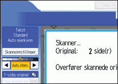 Illustrasjon over kontrollpanelet