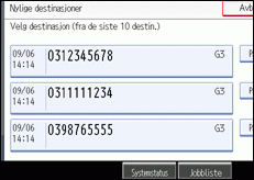 Illustrasjon over kontrollpanelet