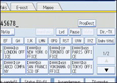 Illustrasjon over kontrollpanelet