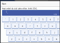 Illustrasjon over kontrollpanelet