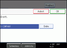 Illustrasjon over kontrollpanelet