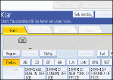 Illustrasjon over kontrollpanelet