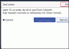 Illustrasjon over kontrollpanelet