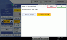 Illustrasjon over kontrollpanelet