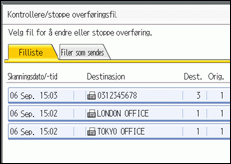 Illustrasjon over kontrollpanelet