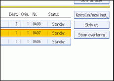 Illustrasjon over kontrollpanelet