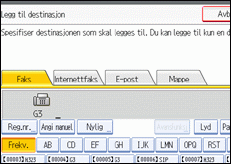 Illustrasjon over kontrollpanelet