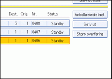 Illustrasjon over kontrollpanelet