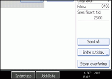 Illustrasjon over kontrollpanelet