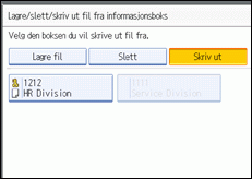 Illustrasjon over kontrollpanelet
