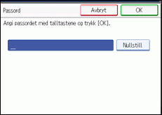 Illustrasjon over kontrollpanelet