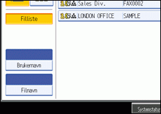 Illustrasjon over kontrollpanelet